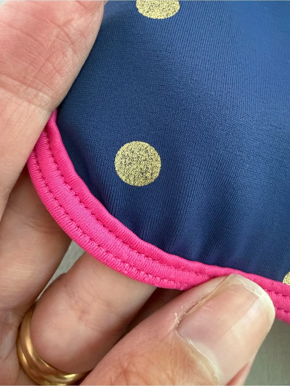 Mini Boden Gold Polkadot Swim Shorts Bikini Bottoms